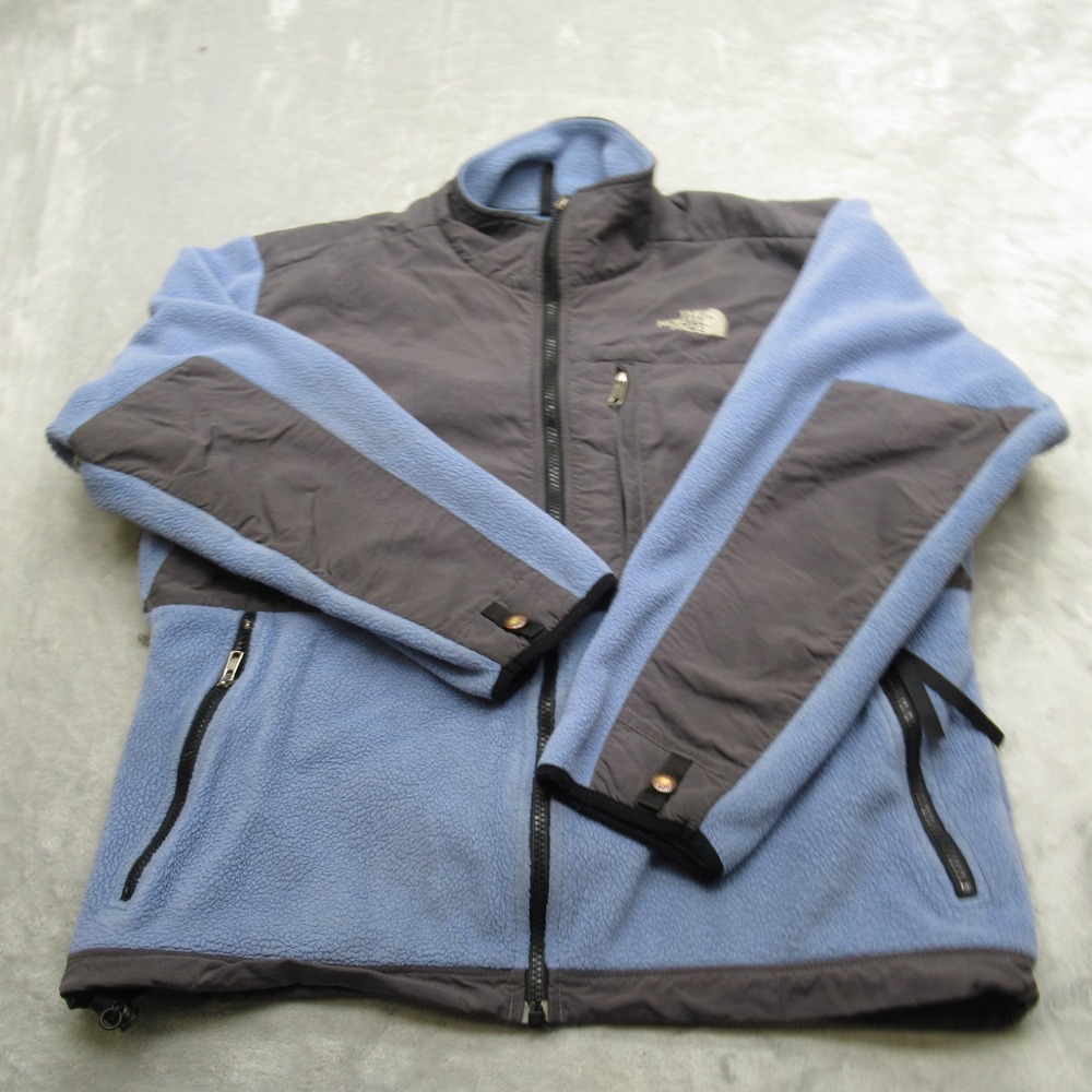 The North Face Denali‎ Jacket Womens Large Blue Gray Polartec Made in USA VTG
